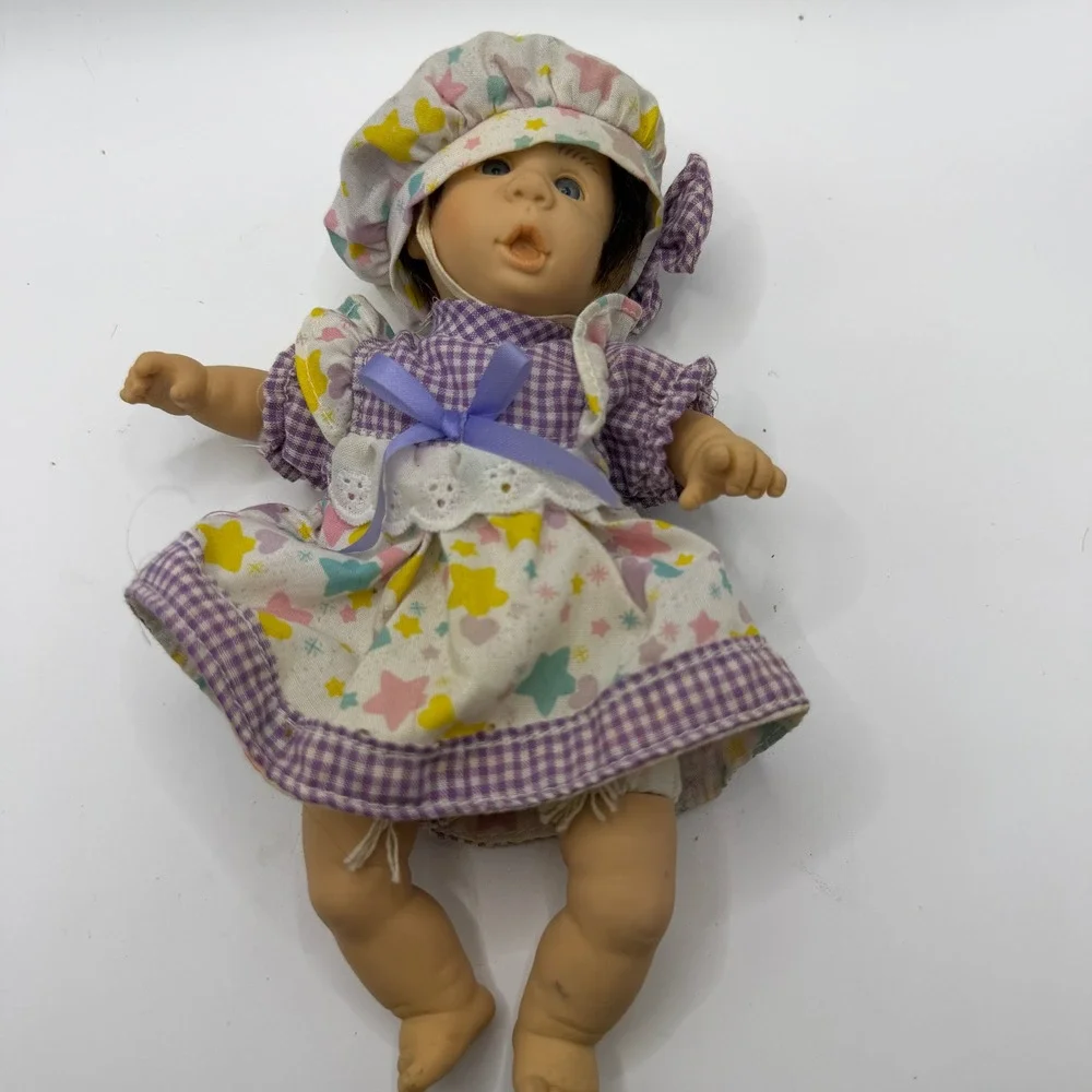 GiGo My Pals 9 inch Purple‎ Gingham Star Matching Twin Set Cottagecore